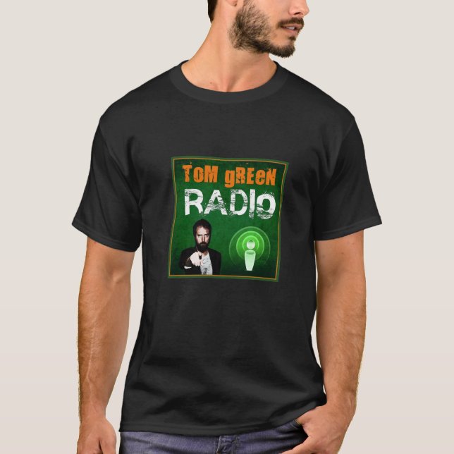 T-shirt par radio vert de Tom (Devant)