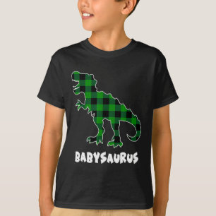 T-shirt Par Saurus T-rex Dinosaures Carreaux St Patricks D