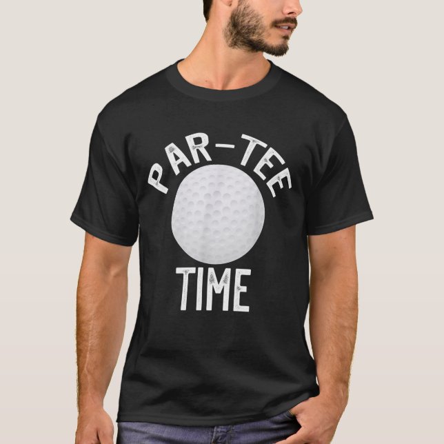 T-shirt Par Time Funny Golf (Devant)