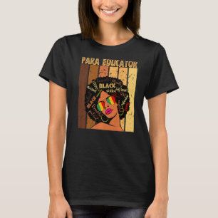 T-shirt Para Educator Histoire afro-américaine des Noirs