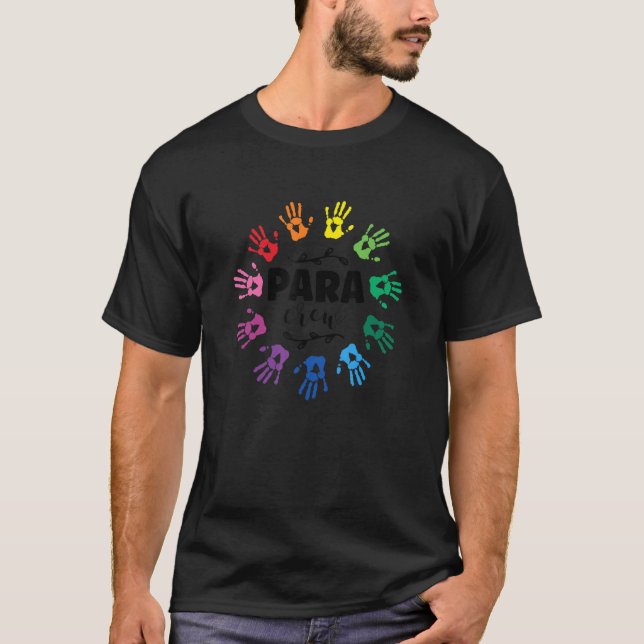 T-shirt Para Enseignant Assistant Paraprofessionnel Paraed (Devant)