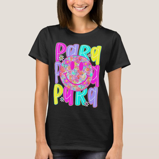 T-shirt Para enseignant professionnel retour à l'école pre (Devant)