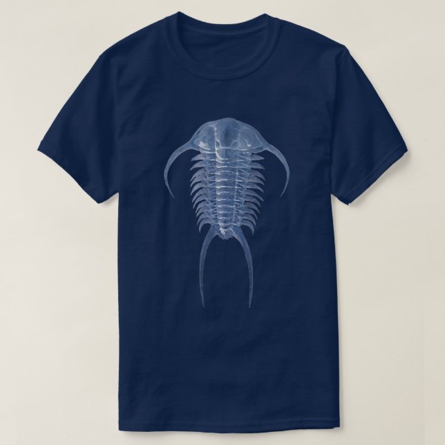 T-shirt Paraceraurus bleu glacé Trilobite (Design devant)