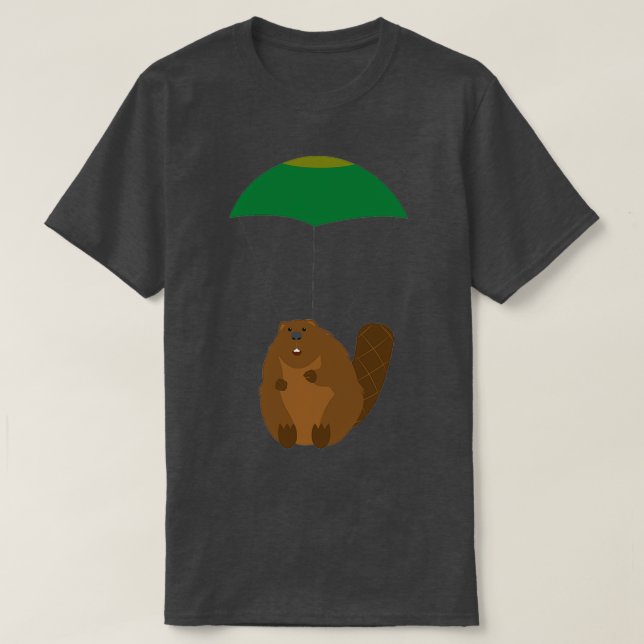 T-shirt Parachutage du castor (Design devant)