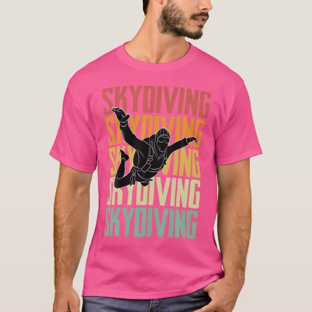 T-shirt Parachutage en parachute (Devant)