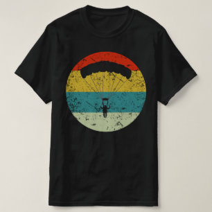 T-shirt parachutage rétro vintage silhouette les années 70