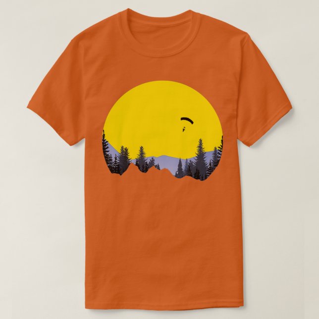 T-shirt Parachutage Skydive En Montagne (Design devant)