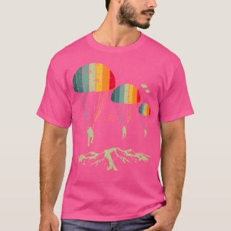 T-shirt Parachute Coloré En Skydiving Pour Amateur De Plon