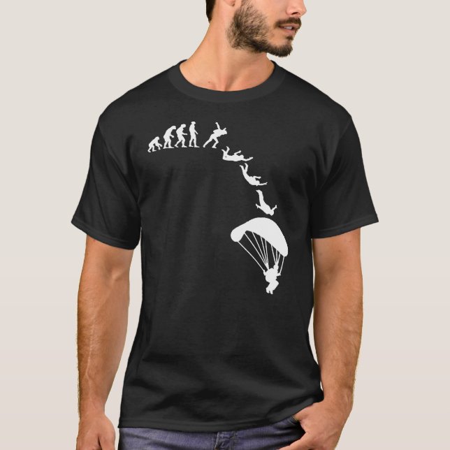 T-shirt Parachute de l'évolution de la plongée sous-marine (Devant)