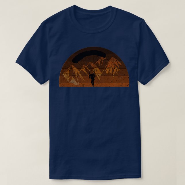 T-shirt Parachute de parachute de parachutisme Skydiver 1 (Design devant)