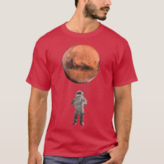 T-shirt Parachute de parachutisme de l'astronaute de Mars