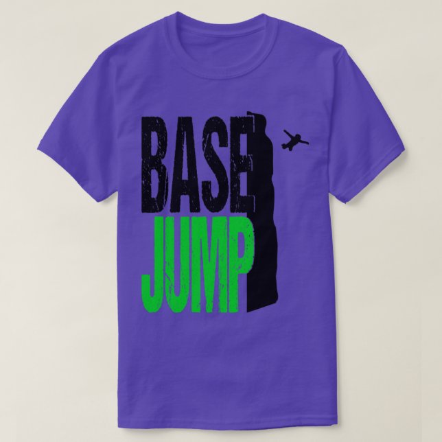 T-shirt Parachute de saut de base Extrêmement combinaison  (Design devant)