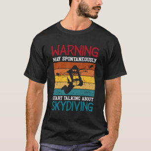T-shirt Parachute Jumper Extreme Sports Skydive Retro Sk