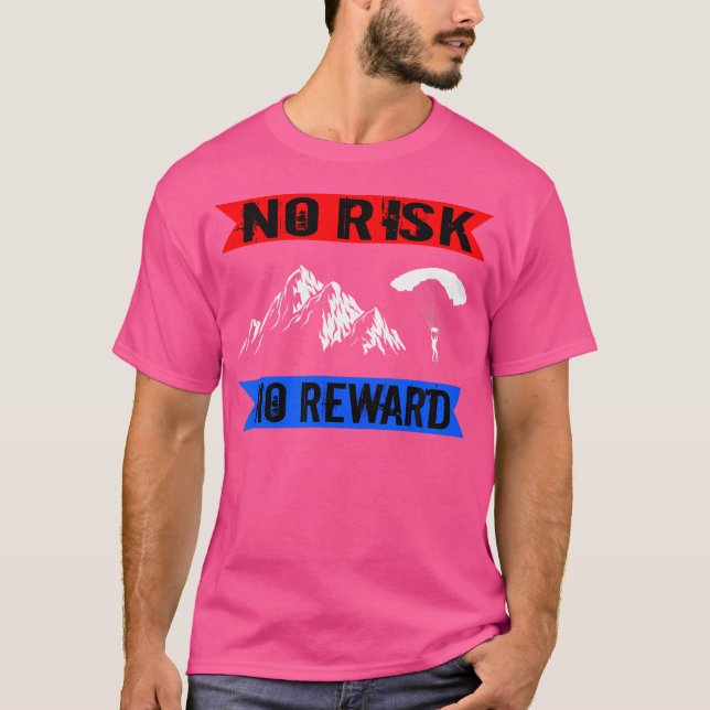 T-shirt Parachute Parachute Sans Risque Aucun Paramoteur R (Devant)