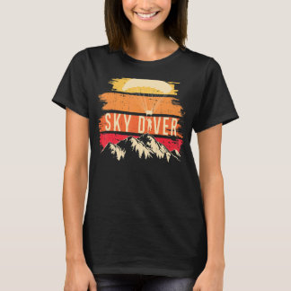 T-shirt Parachute Vintage Skydiver Retro Skydiver Skydivin