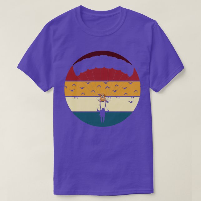 T-shirt Parachuting with a Puppy (Design devant)