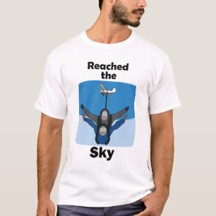 T-shirt Parachutisme Atteint Le Ciel Anniversaire de Parac