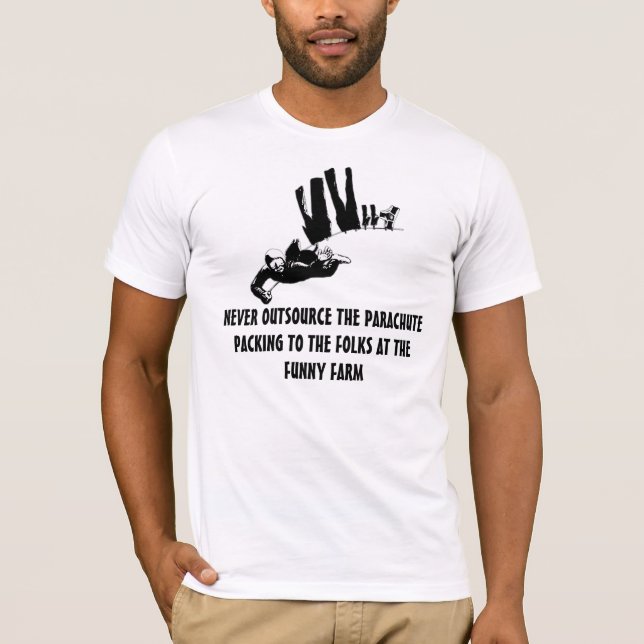 T-shirt Parachutisme drôle de slogan (Devant)