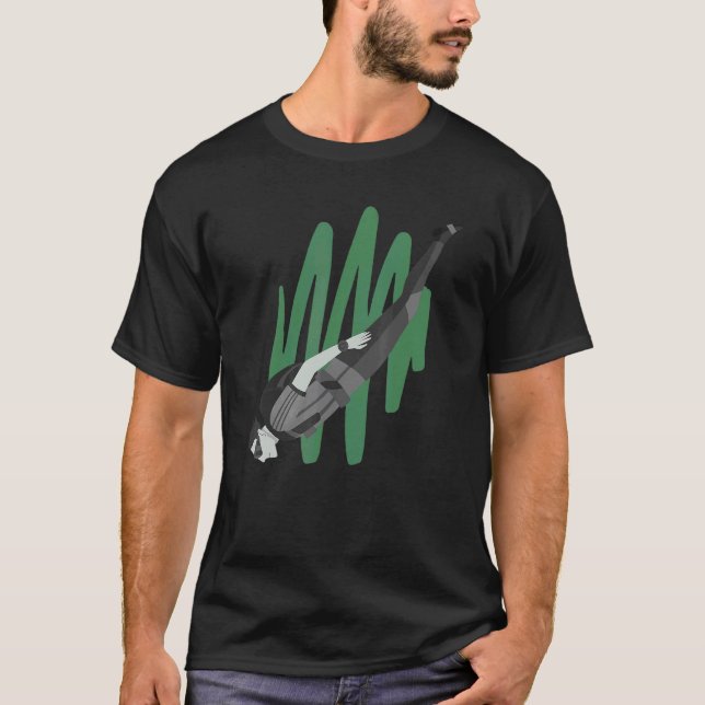 T-shirt Parachutisme en vol tête en bas (Devant)