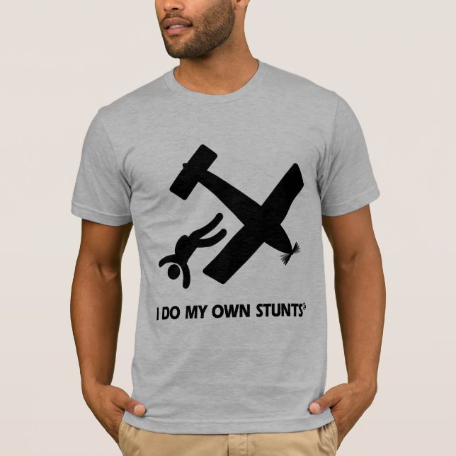 T-shirt Parachutisme mes propres cascades (Devant)