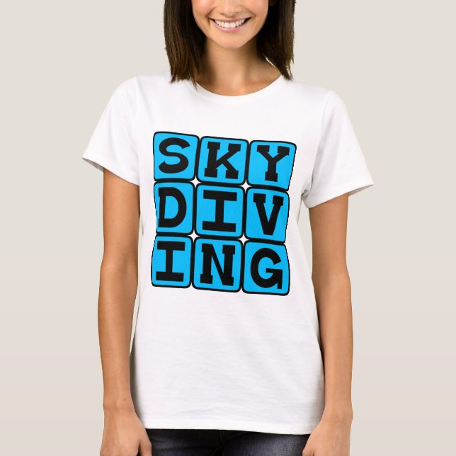 T-shirt Parachutisme, Sports (Devant)