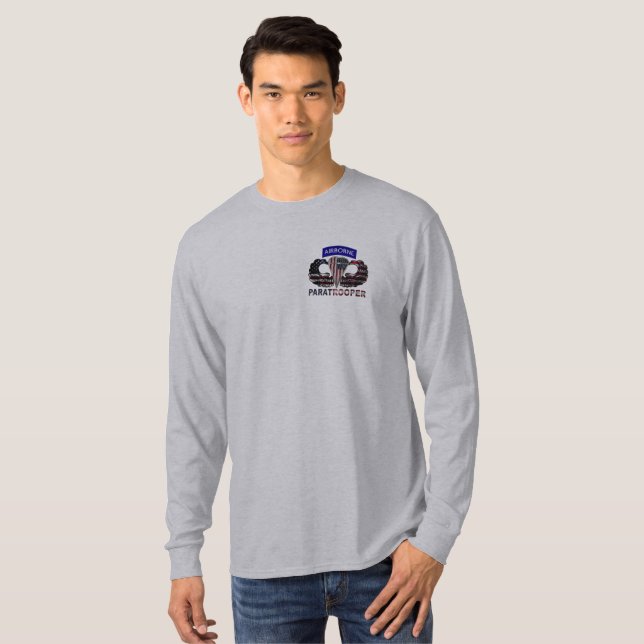 T-shirt Parachutiste aéroporté  (Devant entier)