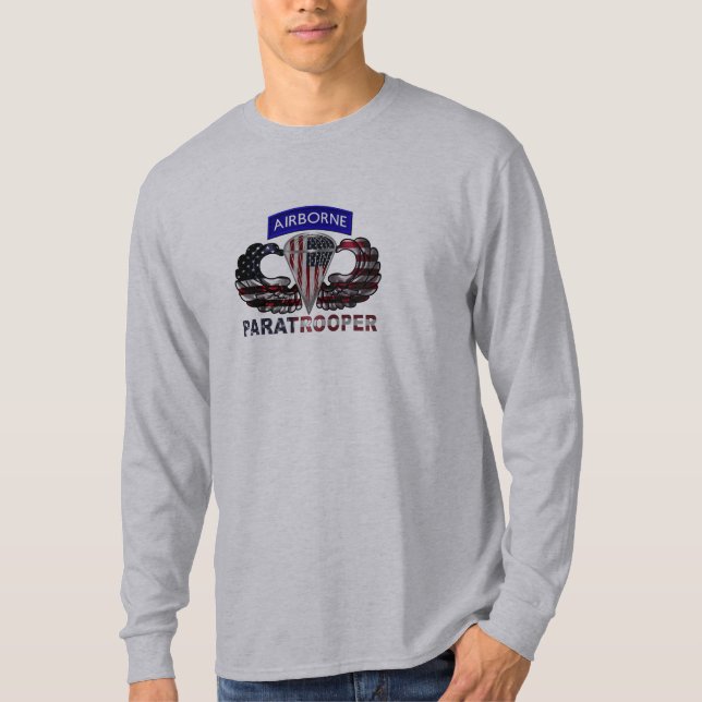 T-shirt Parachutiste aéroporté  (Devant)