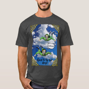 T-shirt Parachutiste de saut d'armée, dessin humoristique