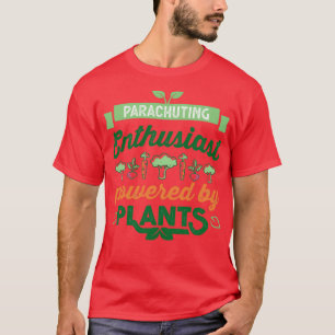 T-shirt Parachutiste passionné propulsé par Plante Vegan