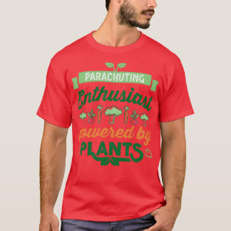 T-shirt Parachutiste passionné propulsé par Plante Vegan
