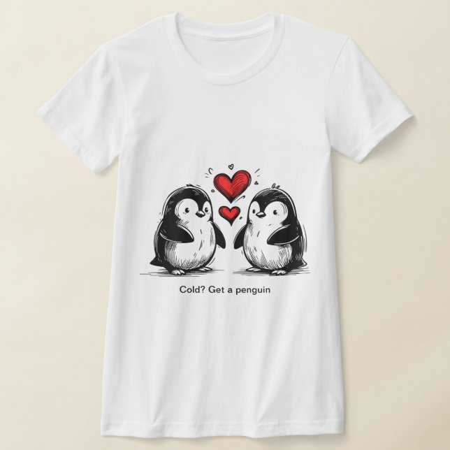 T-shirt Parade d'amour des manchots (Poser)