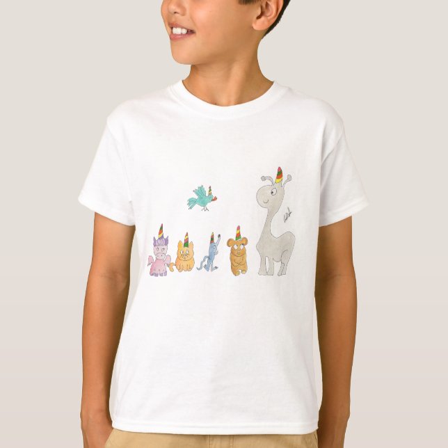 T-shirt Parade de licornes (Devant)