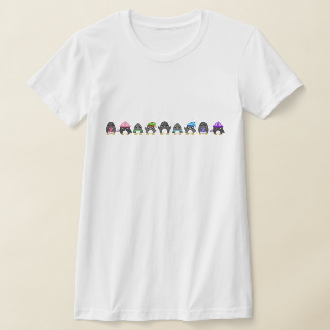 T-shirt Parade de manchots (Poser)