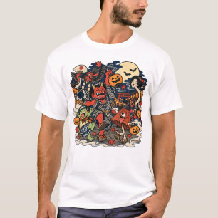 T-shirt Parade de nuit Yokai Halloween