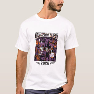 T-shirt Parade de squelettes de jazz de NOLA Crescent City
