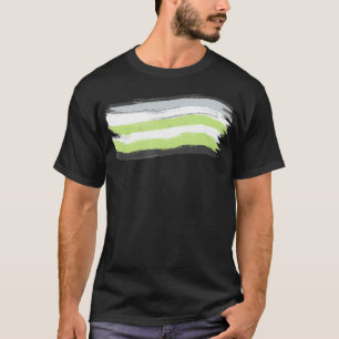 T-shirt Parade du drapeau de la fierté de l'agender LGBTQ