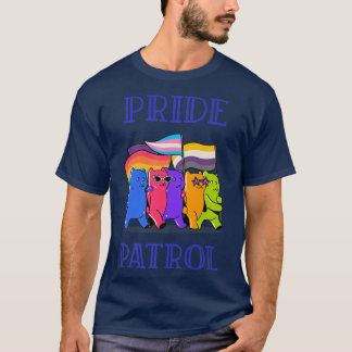 T-shirt Parade du Gay pride de patrouille LGBTQ Rainbow Fl