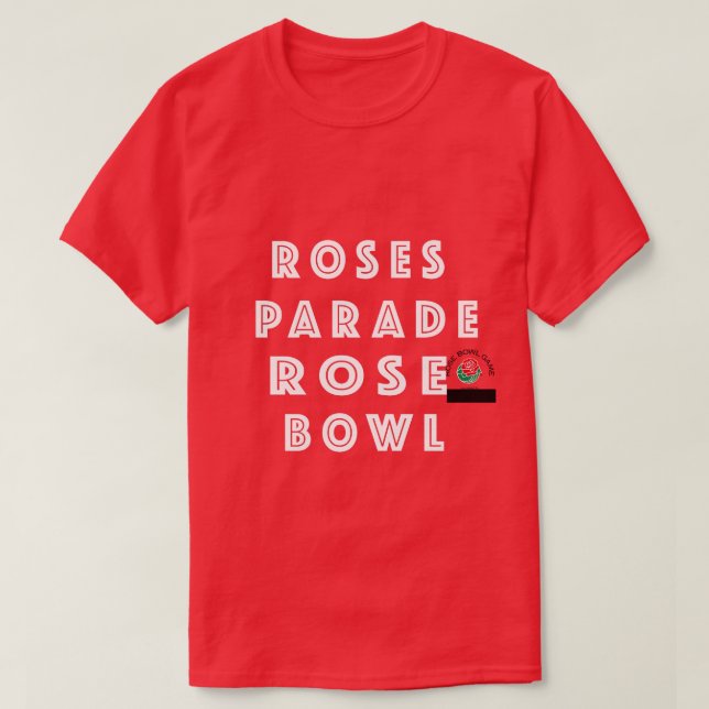 T-shirt Parade rose et bol de rose (Design devant)