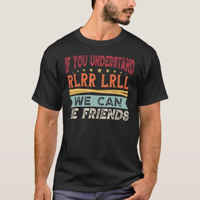 T-shirt Paradiddle de batterie rudiments de batterie batte (Devant)