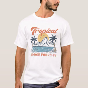 T-shirt Paradis caché tropical