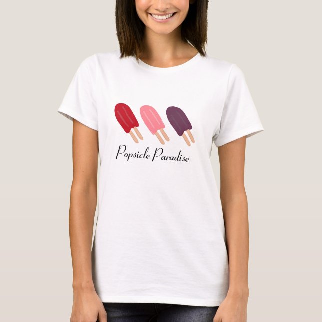 T-shirt Paradis de la sucette glacée (Devant)