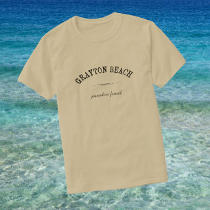 T-shirt Paradis de plage de Grayton trouvé