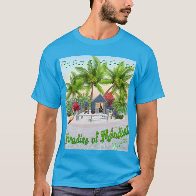 T-shirt Paradis Des Melodies Imaginaire Island (Devant)