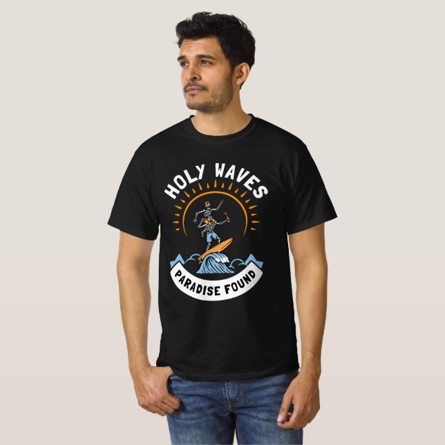 T-shirt Paradis des Vagues Saintes trouvé (Devant entier)