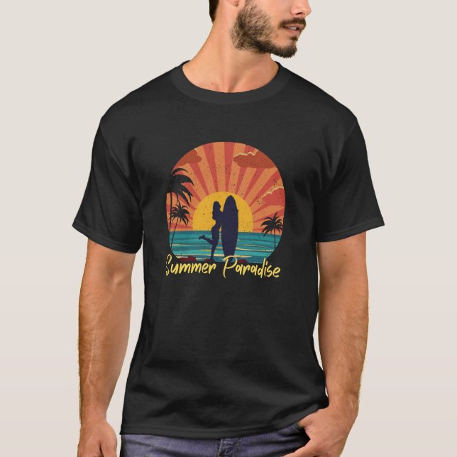T-shirt Paradis d'été (Devant)