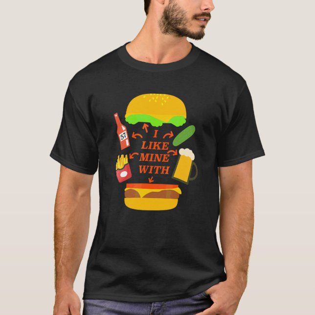 T-shirt Paradis du buffet de cheeseburger  Concert (Devant)