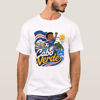 T-shirt Paradis du football de Cabo Verde – Îles tropicale