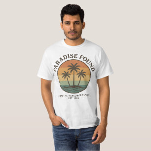 T-shirt Paradis esthétique découvert   Explorateur rétro c