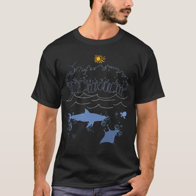 T-shirt Paradis océanique (Devant)