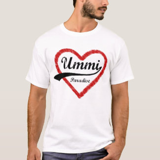 T-shirt Paradis "séries d'Ummi d'amour de famille "